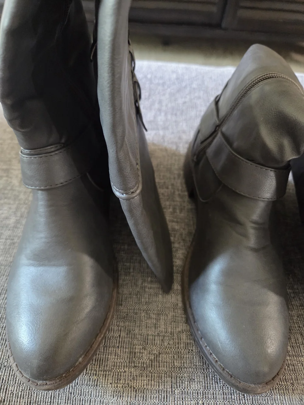 Machi Lily-5 Womens Gray Over-the-Knee Boots Size 7.5